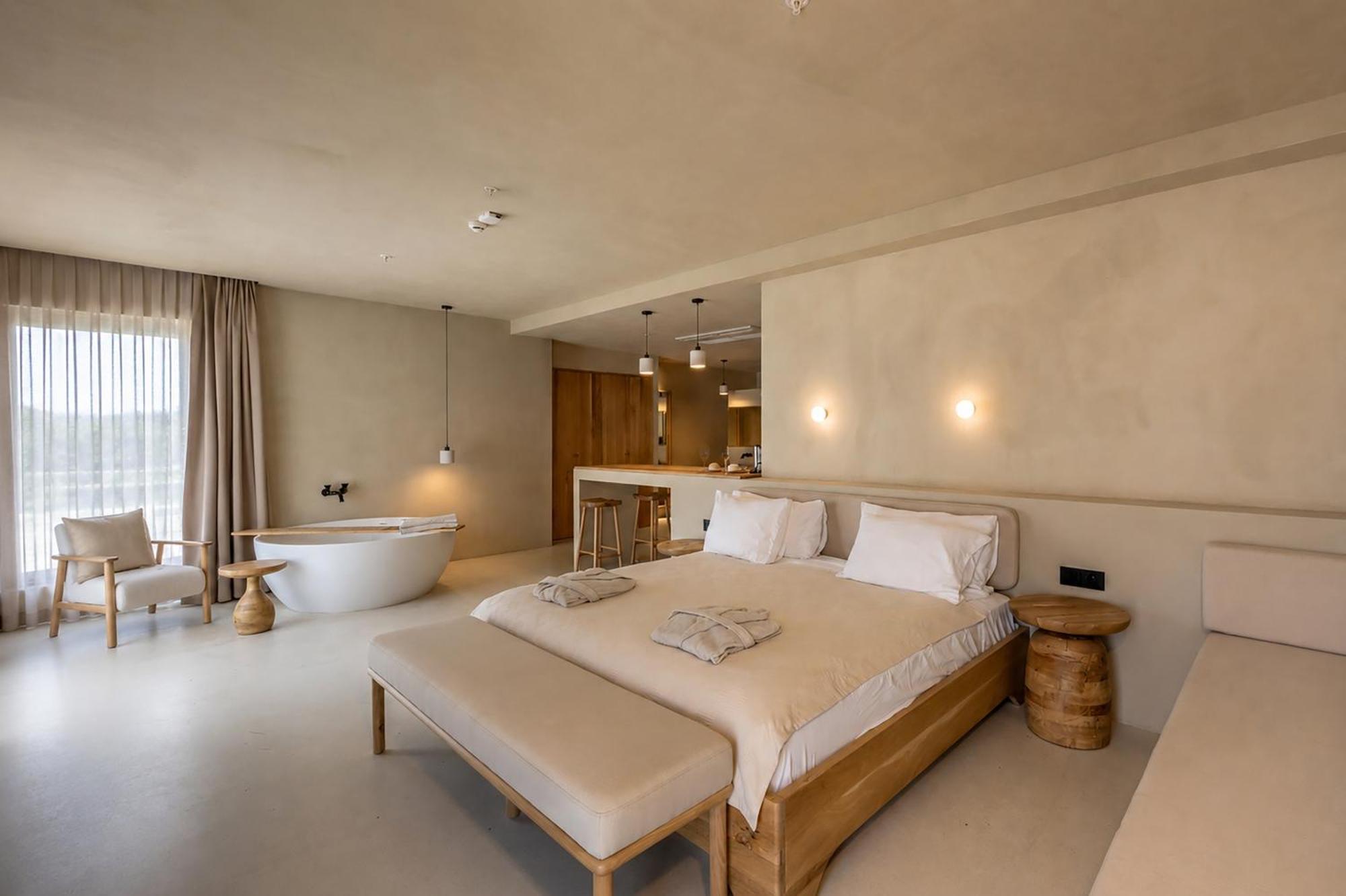 Kamer met Kingsize Bed en Uitzicht op Zee