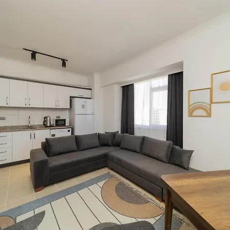 Sea View Apartment Near Beach With Balcony In Aksu-2