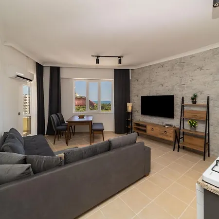 Sea View Flat With Balcony Near Beach In Aksu-3
